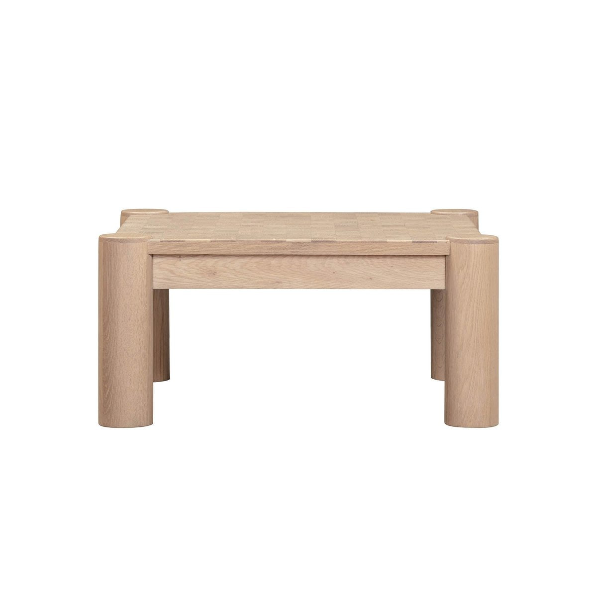 LH Home Checkerboard Wooden Square Coffee Table