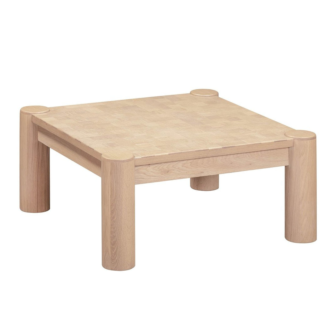 LH Home Checkerboard Wooden Square Coffee Table