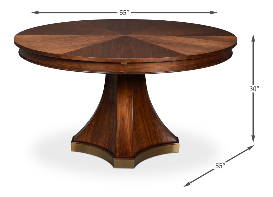 Sarreid Chelsea Jupe Wooden Extendable Dining Table