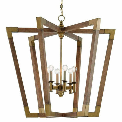 Chestnut Brass Bastian Large Lantern Lanterns Sideboards and Things By Currey & Co