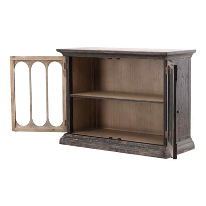 Chet Two Doors Wood Cabinet