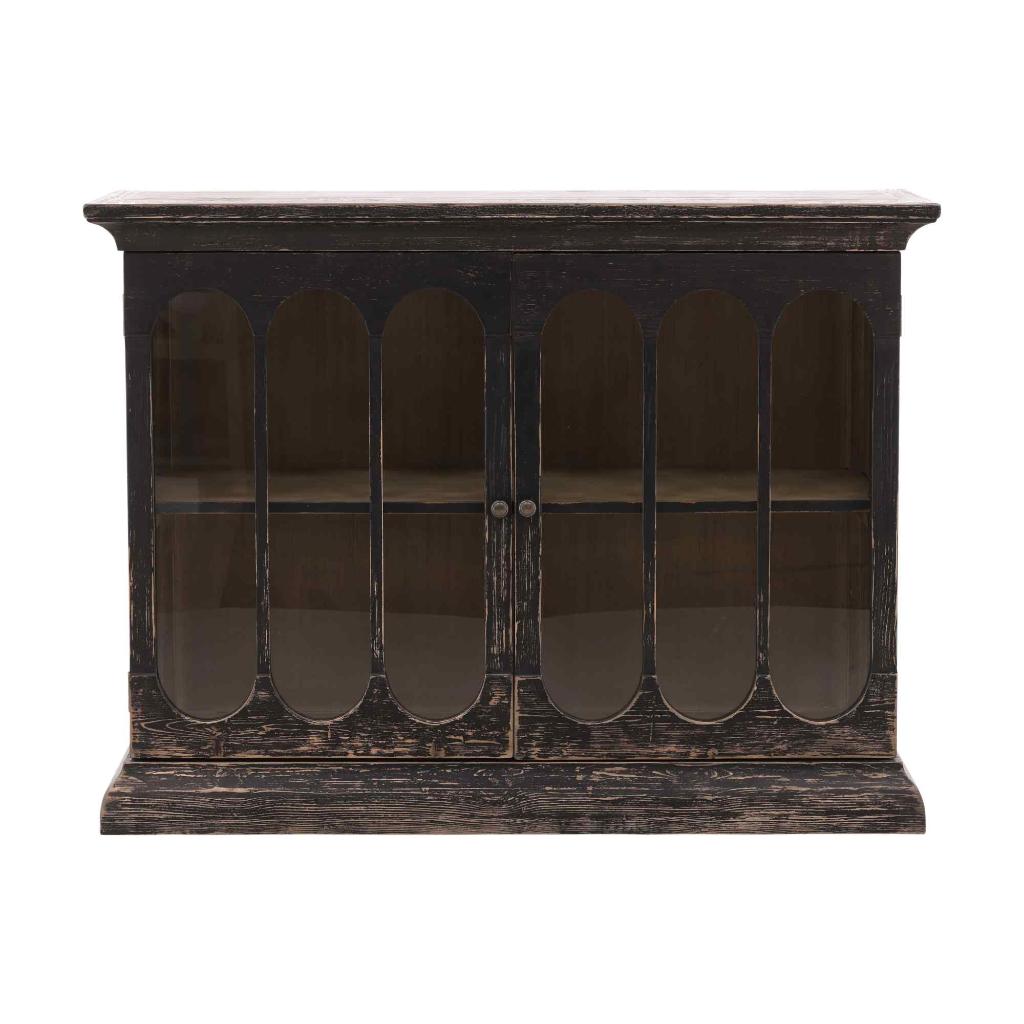 Chet Two Doors Wood Cabinet