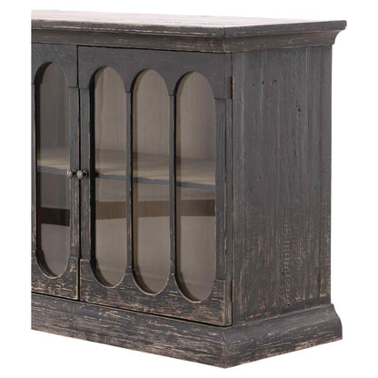 Chet Two Doors Wood Cabinet