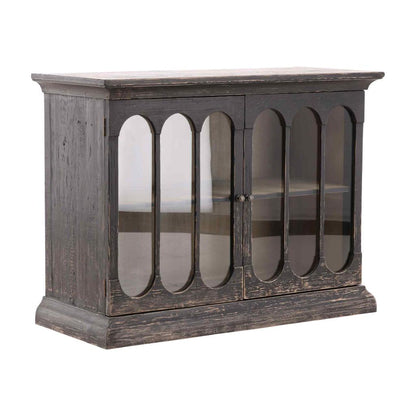 Chet Two Doors Wood Cabinet