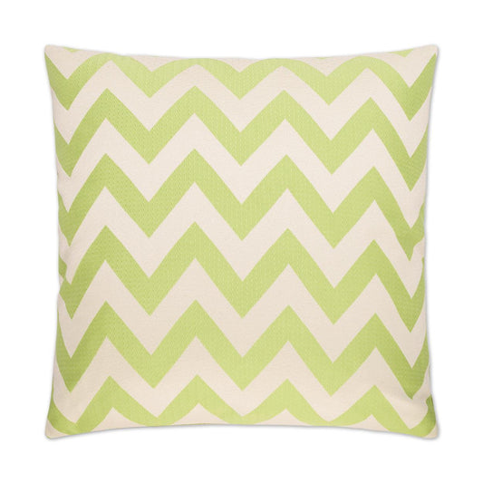 D.V. Kap Chevron Chic Green Throw Pillow With Insert