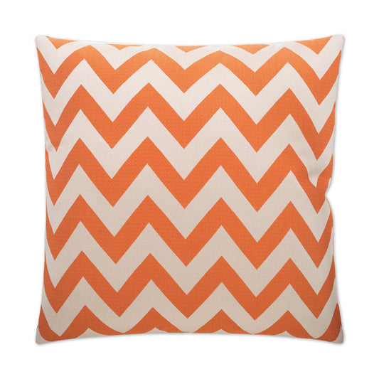D.V. Kap Chevron Chic Orange Throw Pillow With Insert