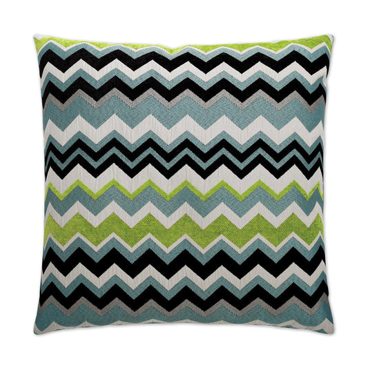 D.V. Kap Chevron Green Throw Pillow With Insert