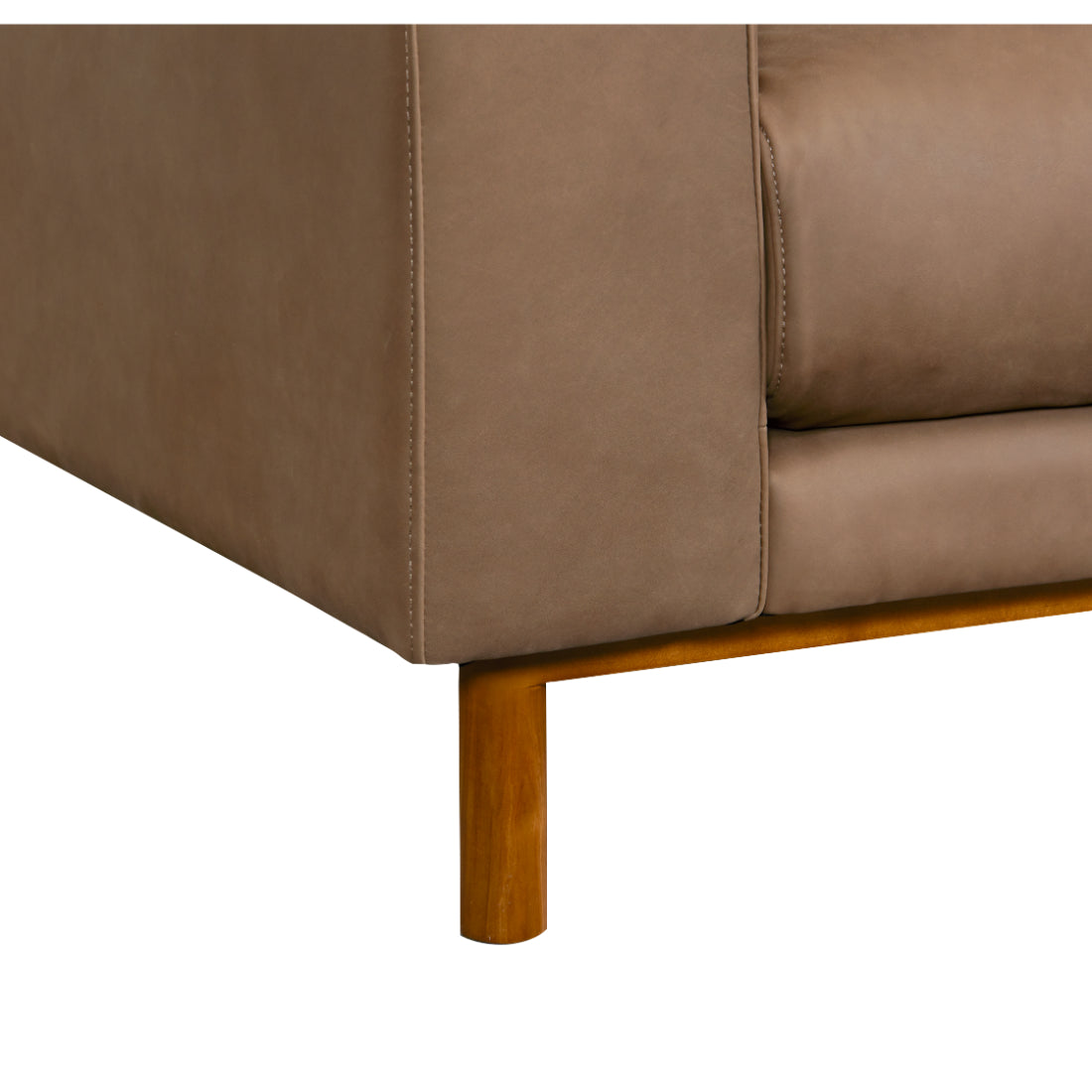 Chica Nubuck Leather Sofa Responsibly Made to Order for Premium Comfort-Sofas & Loveseats-One For Victory-LOOMLAN