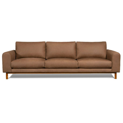 Chica Nubuck Leather Sofa Responsibly Made to Order for Premium Comfort-Sofas & Loveseats-One For Victory-LOOMLAN