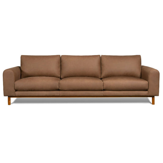 Chica Nubuck Leather Sofa Responsibly Made to Order for Premium Comfort-Sofas & Loveseats-One For Victory-LOOMLAN