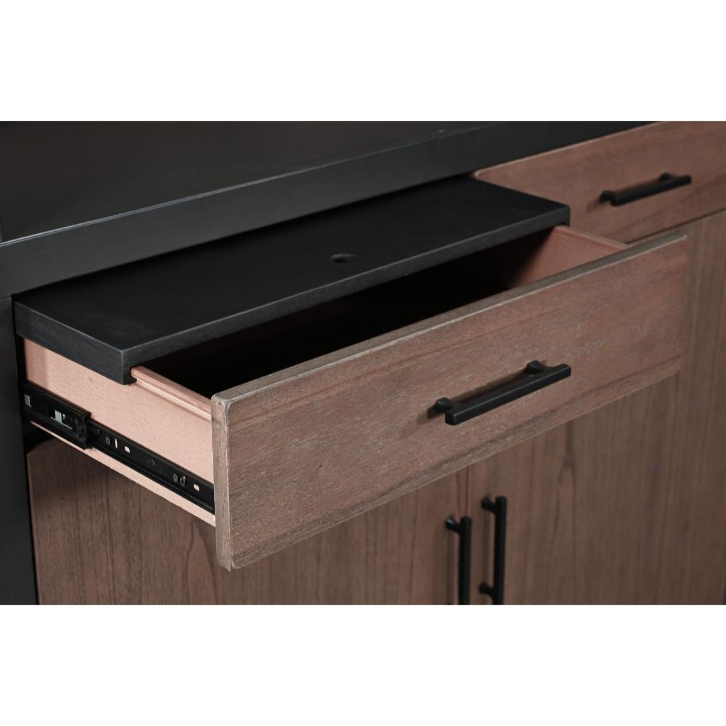 Sunny D Chill Wooden Arch Home Bar Cabinet