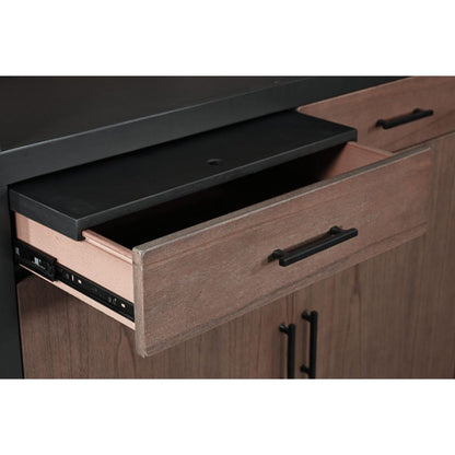 Sunny D Chill Wooden Arch Home Bar Cabinet