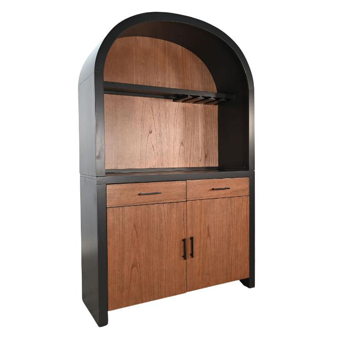 Sunny D Chill Wooden Arch Home Bar Cabinet