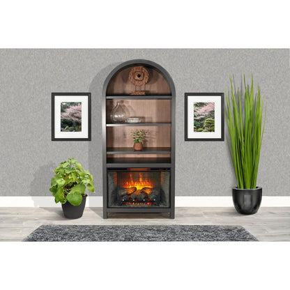 Sunny D Chill Wooden Black Arch Bookcase