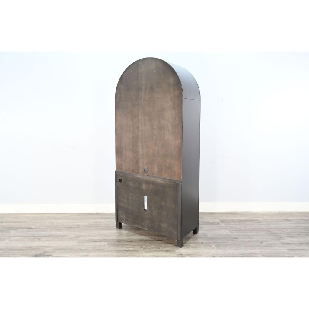 Sunny D Chill Wooden Black Arch Bookcase