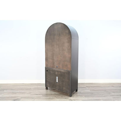 Sunny D Chill Wooden Black Arch Bookcase