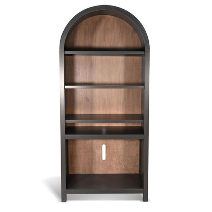 Sunny D Chill Wooden Black Arch Bookcase