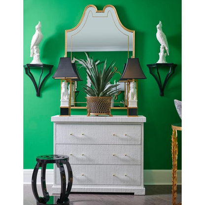 Chinese Cream Ceramic Dog Design Table Lamp - LOOMLAN - Chelsea House - Table Lamps