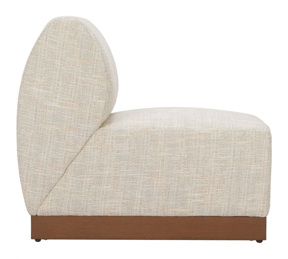 Zuo Modern Christy Fabric Outdoor Armless Chair