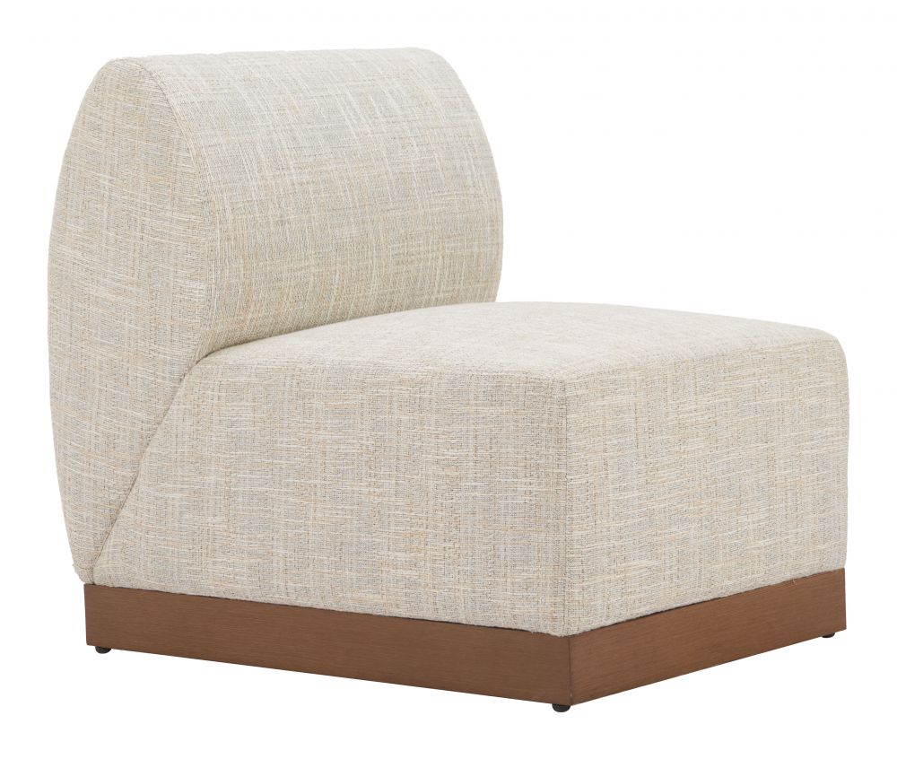 Zuo Modern Christy Fabric Outdoor Armless Chair