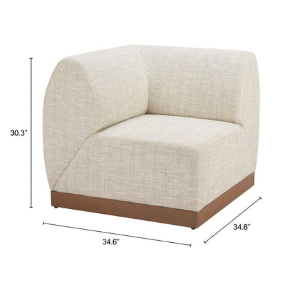 Zuo Modern Christy Fabric Outdoor Corner Chair