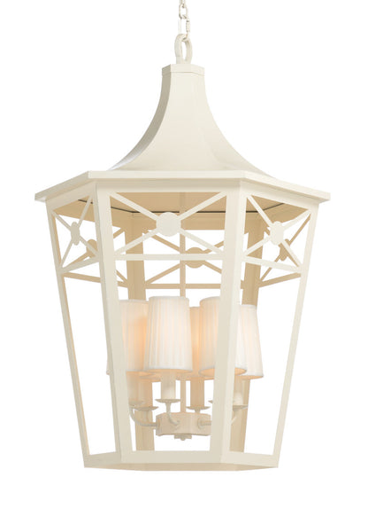 Church Court Steel White Lantern-Lanterns-Wildwood-LOOMLAN