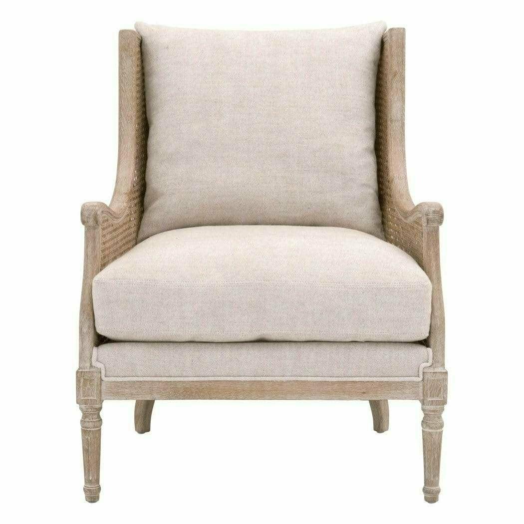 Churchill Club Chair Bisque Natural Gray Birch Cane Club Chairs Sideboards and Things By Essentials For Living