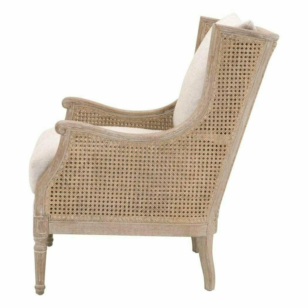 Churchill Club Chair Bisque Natural Gray Birch Cane Club Chairs Sideboards and Things By Essentials For Living