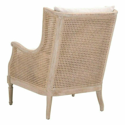 Churchill Club Chair Bisque Natural Gray Birch Cane Club Chairs Sideboards and Things By Essentials For Living