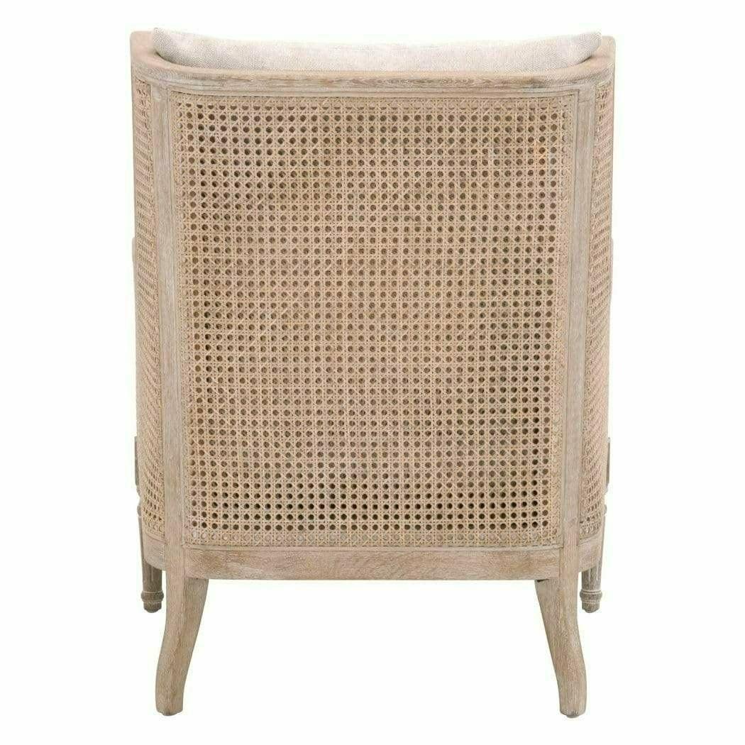 Churchill Club Chair Bisque Natural Gray Birch Cane Club Chairs Sideboards and Things By Essentials For Living