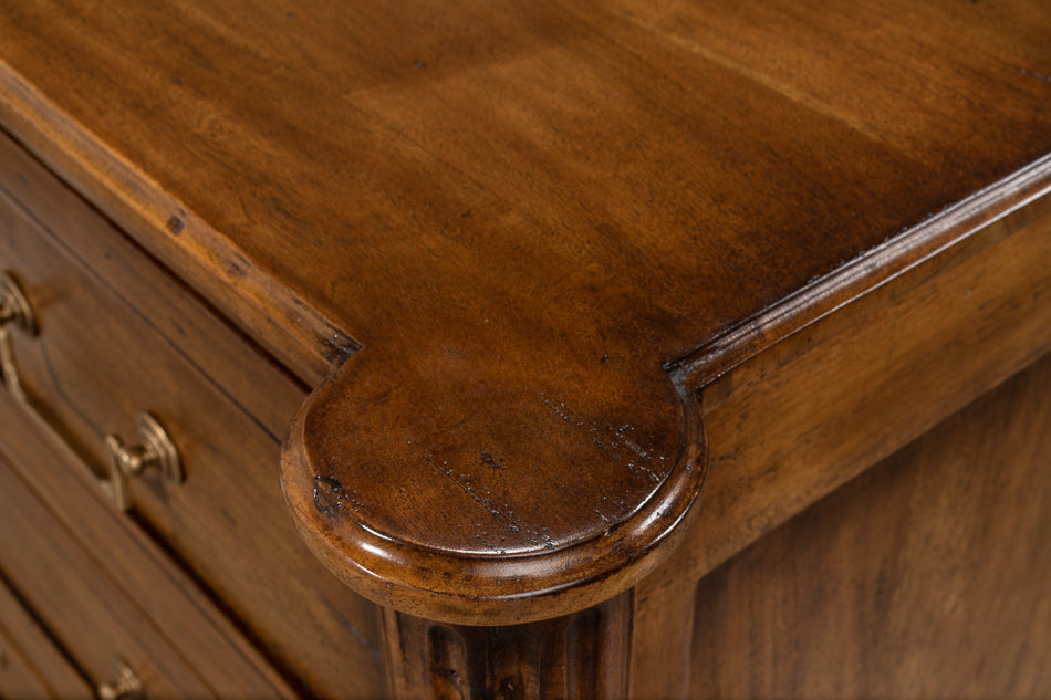 Ciborium Chest Of 3 Drawers Fruitwood-Chests-Sarreid-LOOMLAN