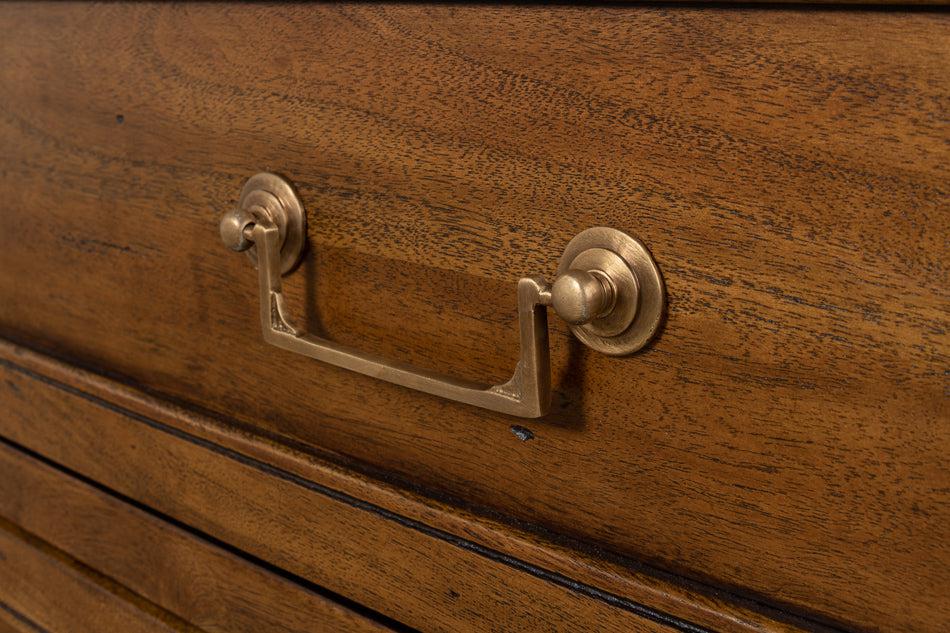 Ciborium Chest Of 3 Drawers Fruitwood-Chests-Sarreid-LOOMLAN