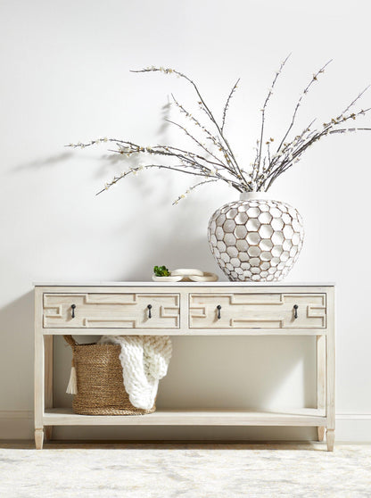 Cinq Wood Link White Wash Pine Statues & Sculptures Sideboards and Things By Essentials For Living