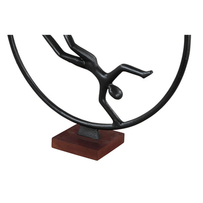 Circle Table Art Black Statues & Sculptures LOOMLAN By Zuo Modern