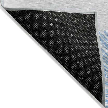 Addison Rugs Circles Blue Washable Indoor-Outdoor Rug