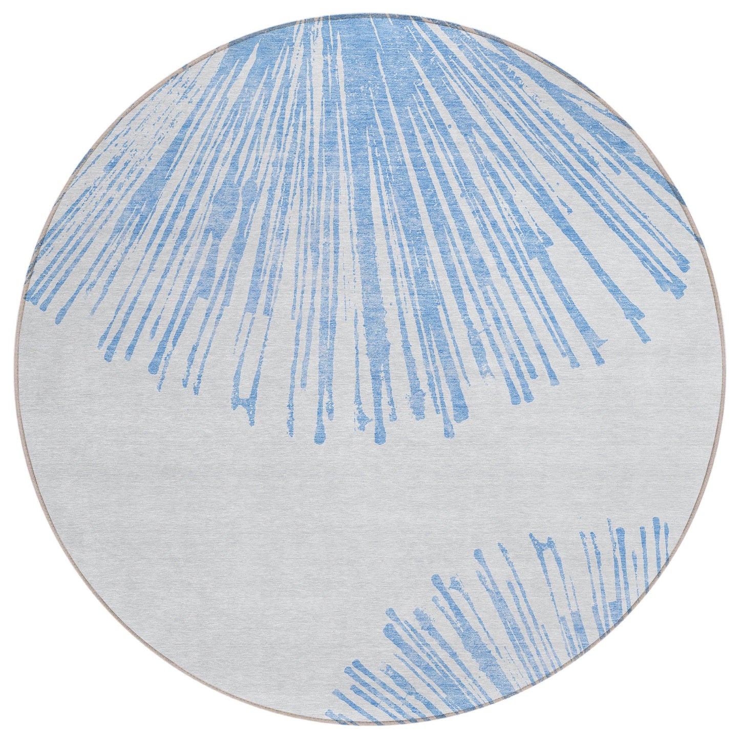 Addison Rugs Circles Blue Washable Indoor-Outdoor Rug
