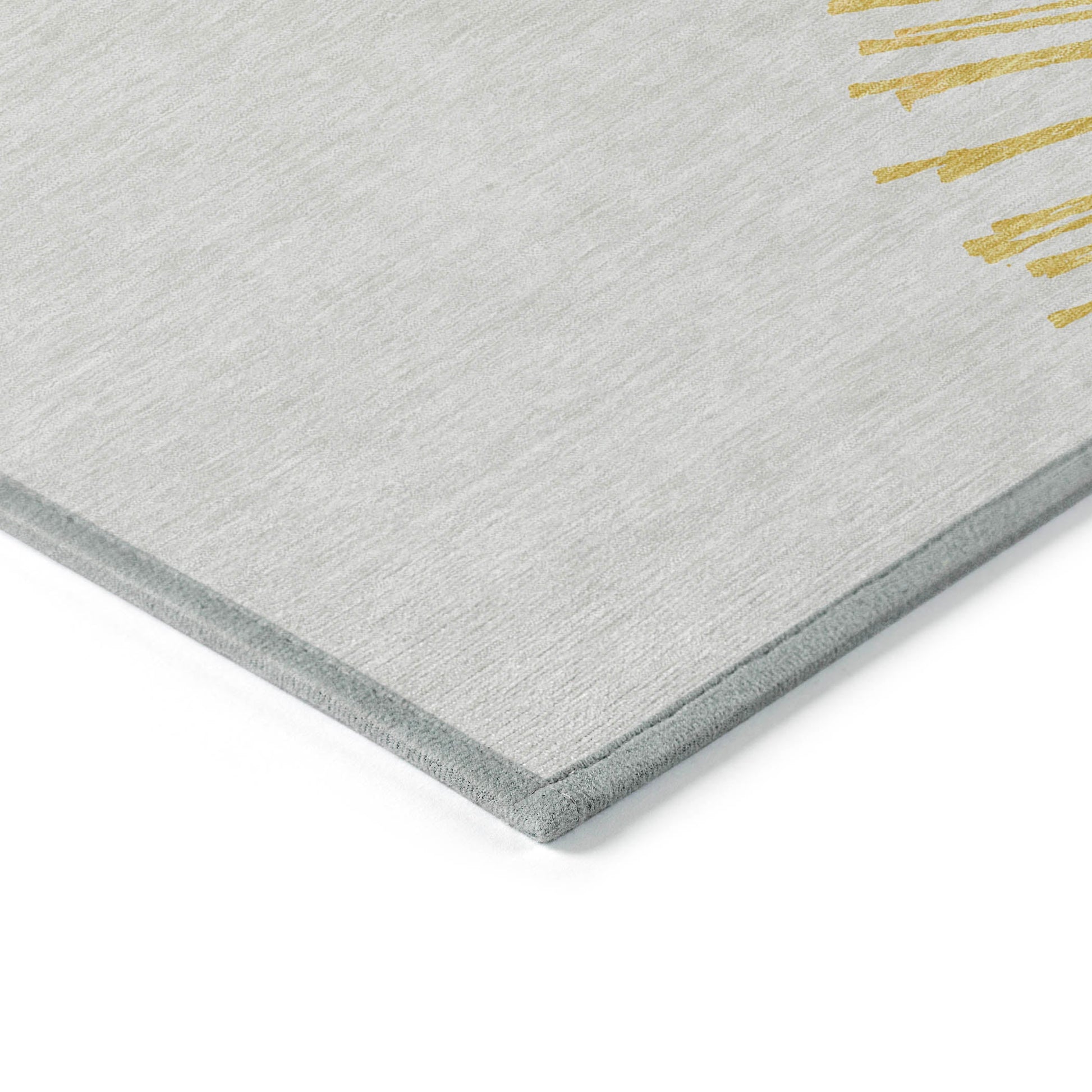 Addison Rugs Circles Gold Washable Indoor-Outdoor Rug