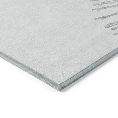 Addison Rugs Circles Grey Washable Indoor-Outdoor Rug