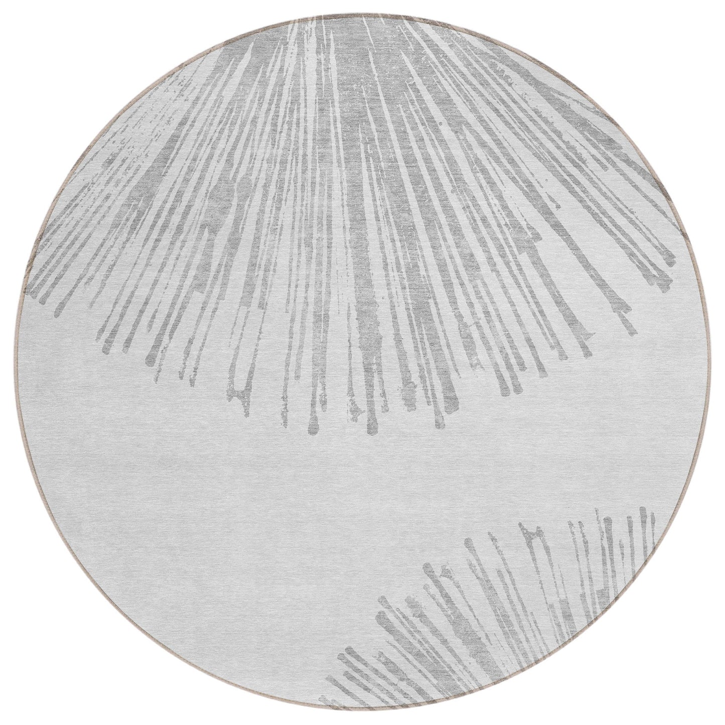 Addison Rugs Circles Grey Washable Indoor-Outdoor Rug