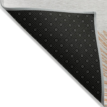 Addison Rugs Circles Salmon Washable Indoor-Outdoor Rug