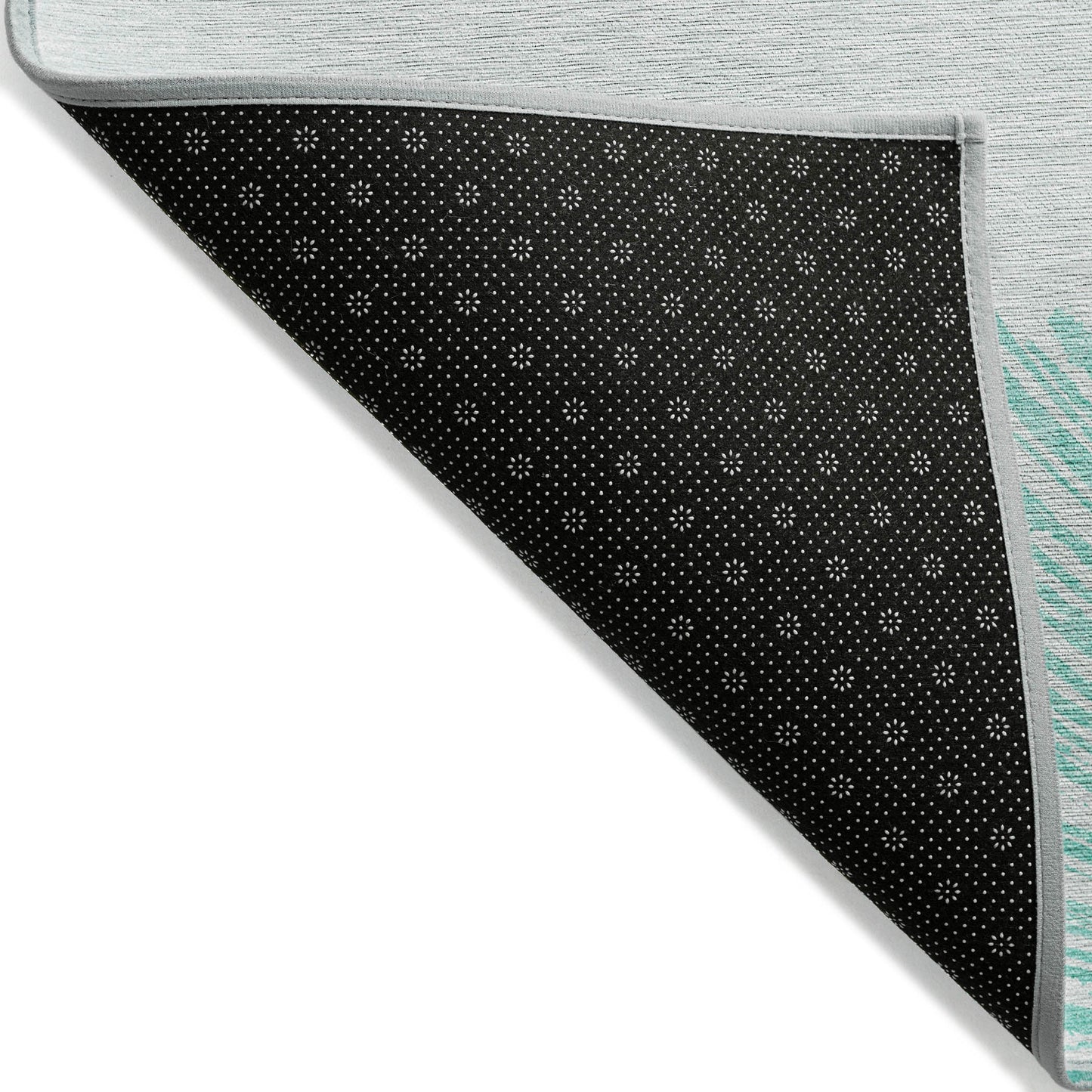 Addison Rugs Circles Teal Washable Indoor-Outdoor Rug