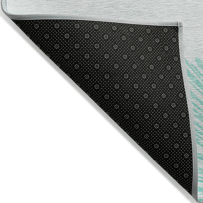 Addison Rugs Circles Teal Washable Indoor-Outdoor Rug