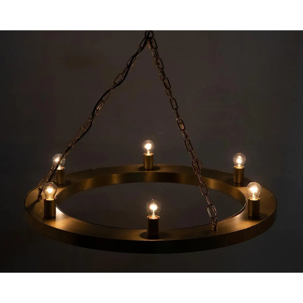 Ciro Metal Chandelier With Brass Finish