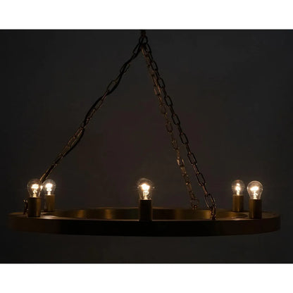 Ciro Metal Chandelier With Brass Finish