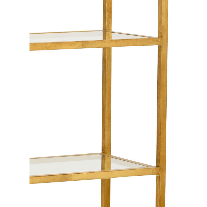 Clancy Gold Iron Made Etagere-Etageres-Wildwood-LOOMLAN