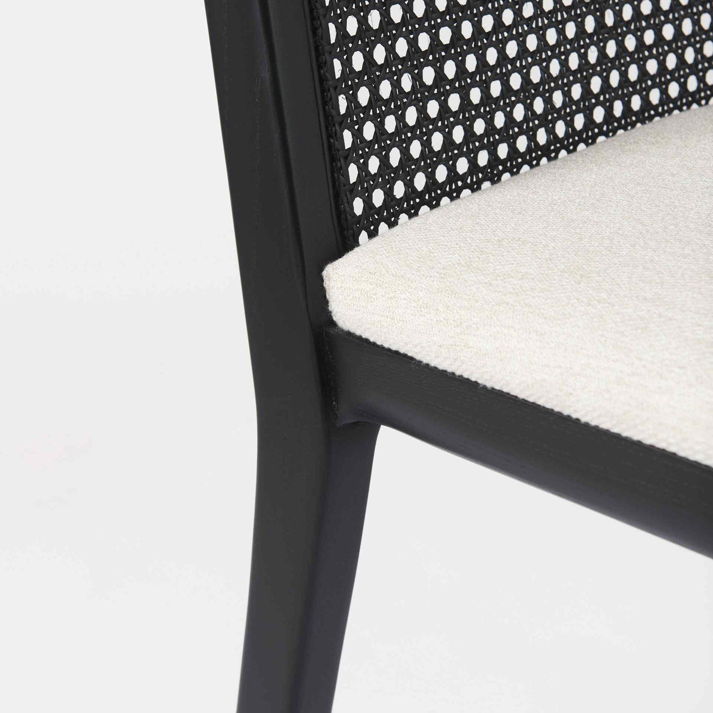 Mercana Clara Fabric Seat Armless Dining Chair 2PC