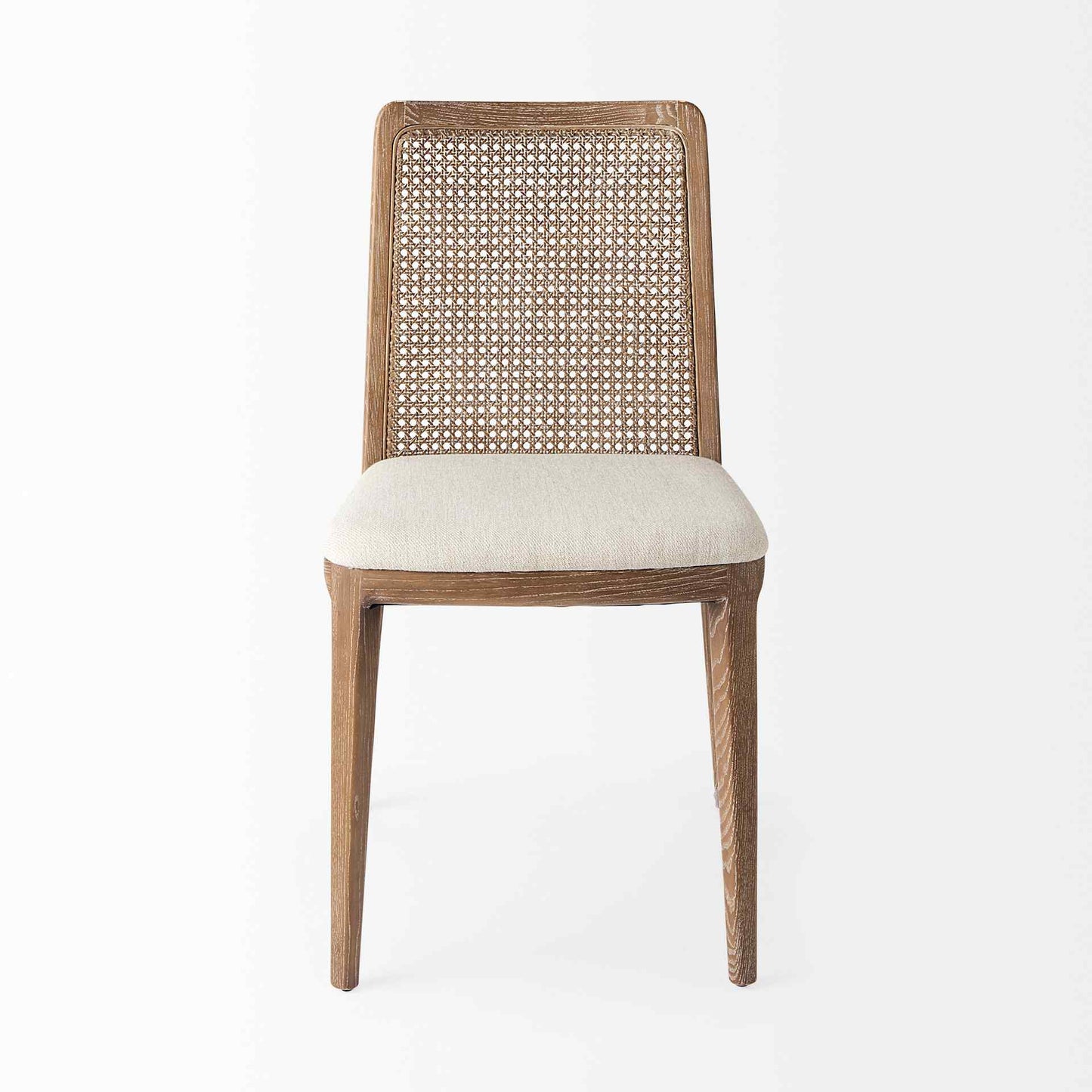Mercana Clara Fabric Seat Armless Dining Chair 2PC