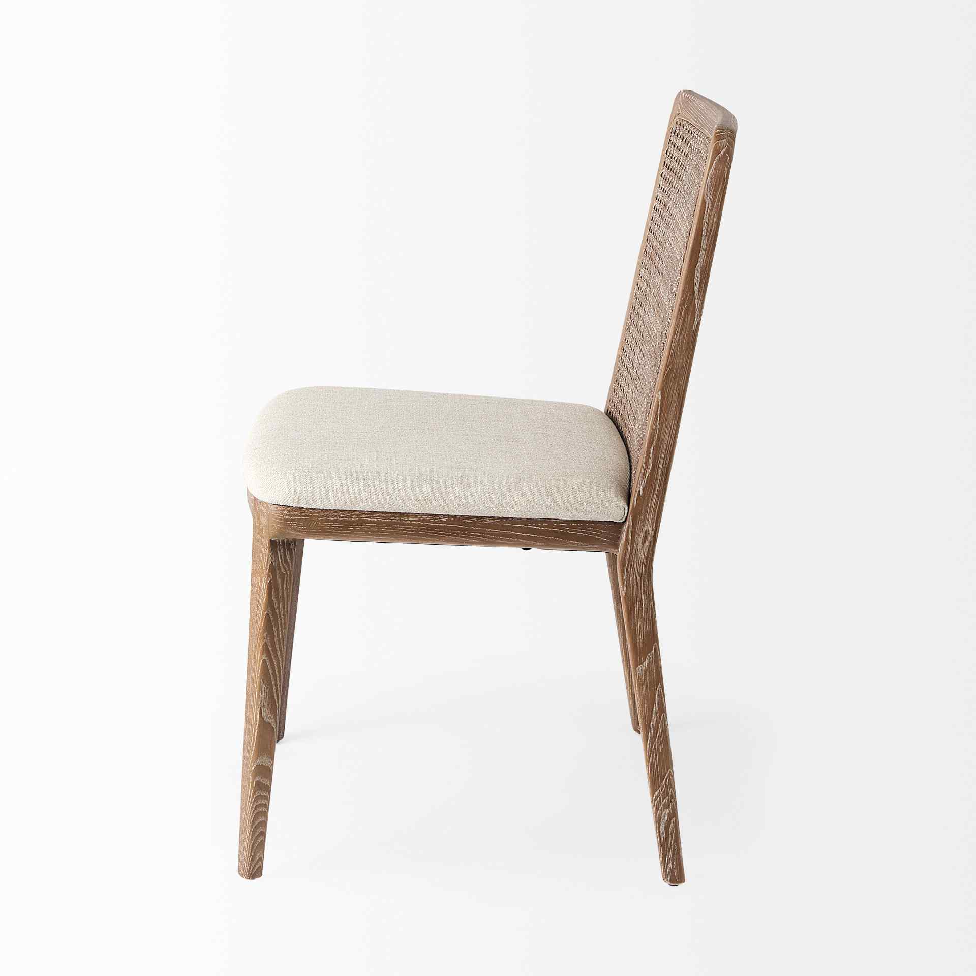 Mercana Clara Fabric Seat Armless Dining Chair 2PC