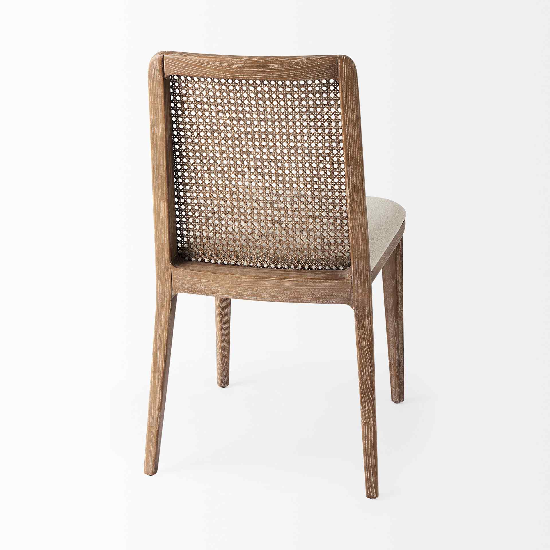 Mercana Clara Fabric Seat Armless Dining Chair 2PC