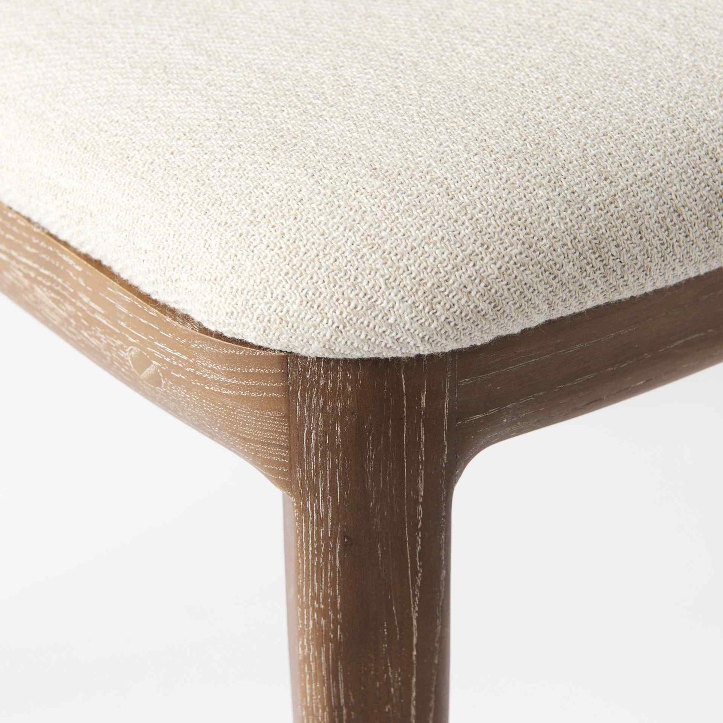 Mercana Clara Fabric Seat Armless Dining Chair 2PC